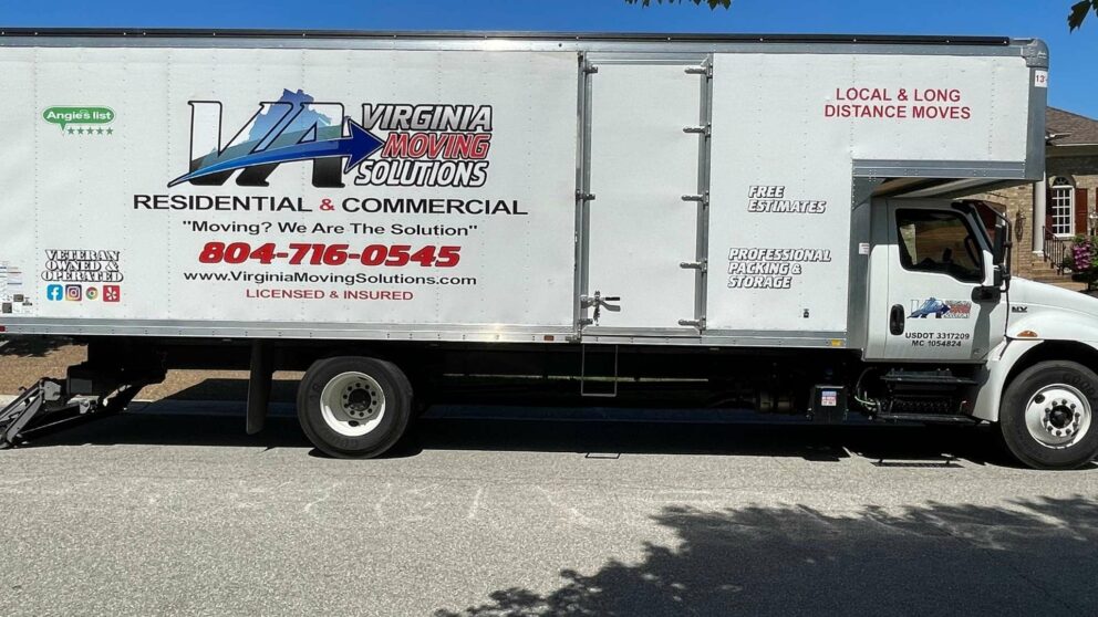 virgina moving solutions moving truck